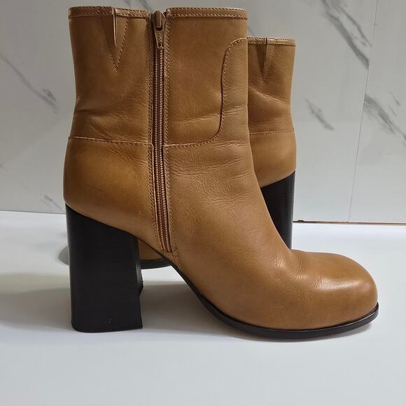 Free People Naomi Ankle Boots Camel Brown Size 11 - Picture 5 of 12